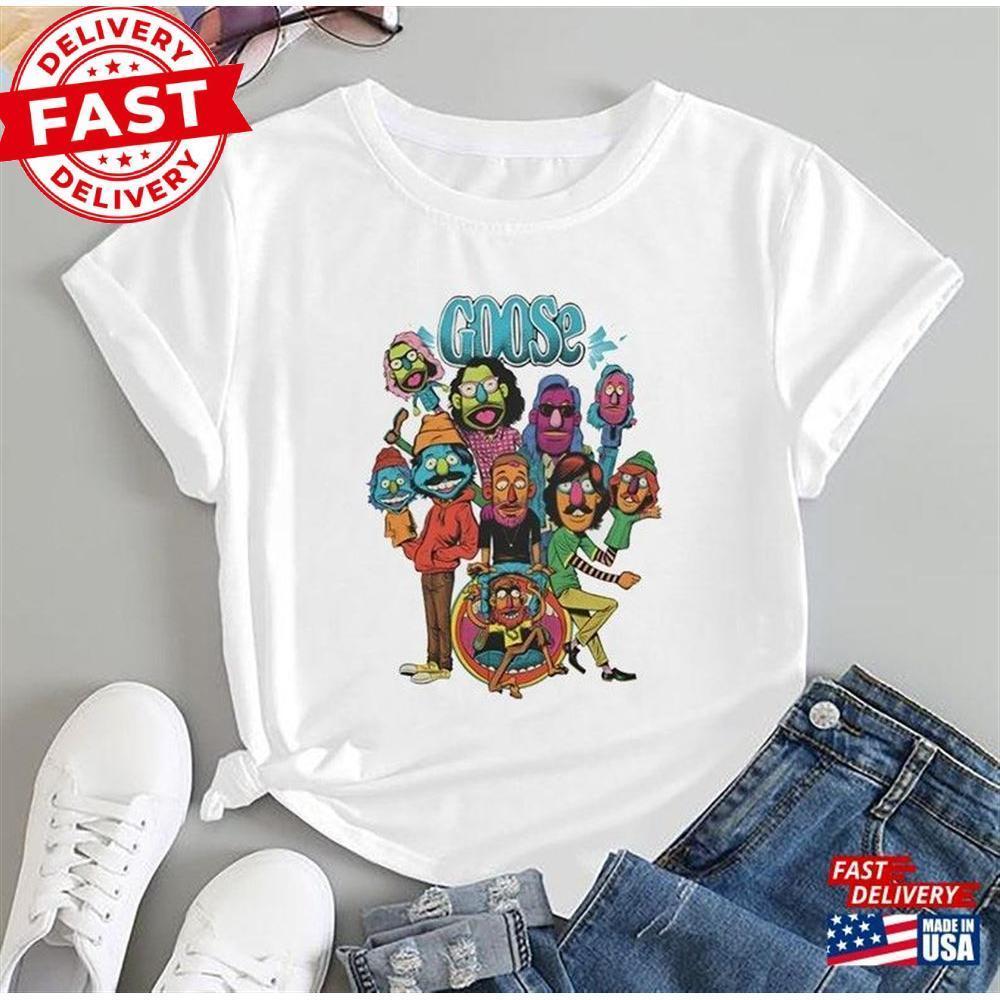 Graphic Goose Band Chibi T-Shirt The Shirt  Unisex